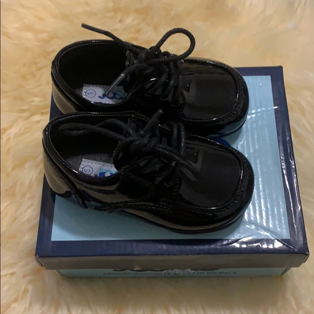 Classy Baby Boy Black Dress Shoes - Picture 4 of 5